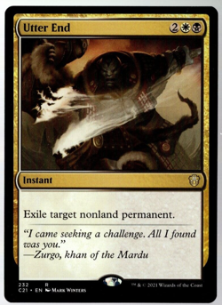 Utter End 232 Non Foil Rare Commander 2021 MTG Near Mint - Image 1