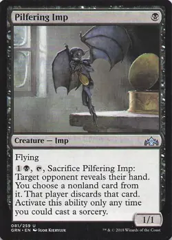Pilfering Imp 81 Uncommon Guilds of Ravnica Magic: The Gathering Near Mint - Image 1