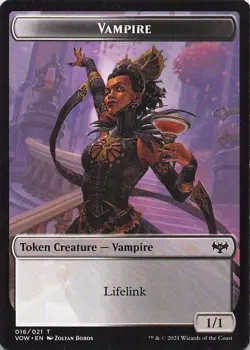 Vampire Token 16 Token Innistrad: Crimson Vow Magic: The Gathering Near Mint - Image 1