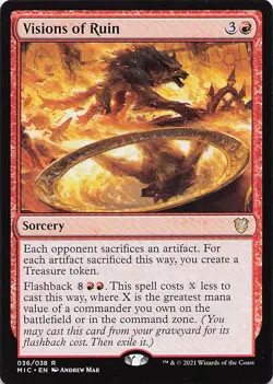 Visions of Ruin 36 Commander: Innistrad: Midnight Hunt Magic: The Gathering NM - Image 1