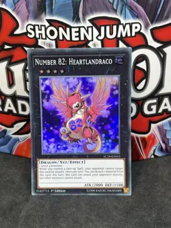 Yugioh Number 82: Heartlandraco AC18-EN011 Super Rare 1st Edition NM - Image 1