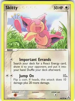 Skitty 64/92 Common Legend Maker Pokemon Near Mint - Image 1