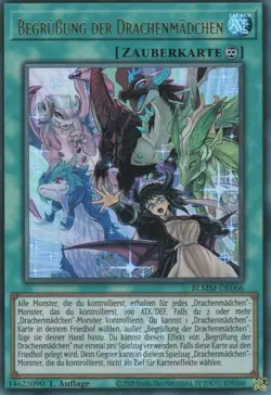 yugioh 1x Begrussung der Drachenmadchen BLMM-DE066 ULTRA 1AUFLAGE DEUTSCH - Image 1