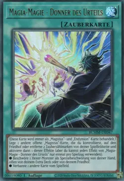 yugioh 1x Magia-Magie - Donner des Urteils BLMM-DE047 ULTRA 1AUFLAGE DEUTSCH - Image 1