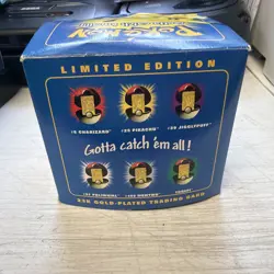 Pokemon Burger King 23k Gold Plated Trading Card Pikachu Blue Box Unopened - Image 4