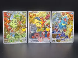 Pokemon First Partner Illustration Collection Series 2 Johto Gen 2 Starter Set - Image 1