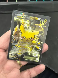 2016 Pokemon TCG -Holo Foil Promo XY124 PIKACHU EX Promo - Card LP - Portuguese - Image 3