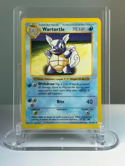 1999 Pokemon Base Set Shadowless Wartortle 42/102 NM Vintage - Image 3