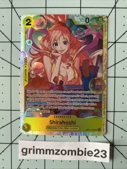 Shirahoshi OP12-102 SR ONE PIECE Tcg Card Game NM YELLOW - Image 1