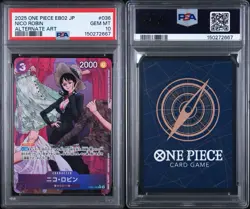 2025 One Piece Japanese EB02-ANIME 25TH Collection 036 NICO ROBIN Alt Art PSA 10 - Image 3
