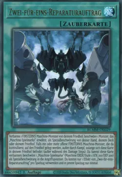 yugioh 1x Zwei-fur-eins-Reparaturauftrag BLMM-DE029 ULTRA 1AUFLAGE DEUTSCH - Image 1