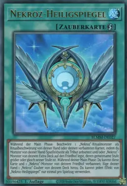 yugioh 1x Nekroz-Heiligspiegel BLMM-DE027 ULTRA 1AUFLAGE DEUTSCH - Image 1