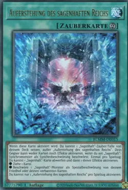 yugioh 1x Auferstehung des sagenhaften Reichs BLMM-DE015 ULTRA 1AUFLAGE DEUTSCH - Image 1