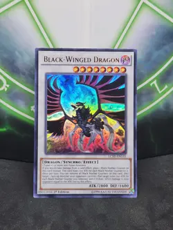 Yugioh Black-Winged Dragon LC5D-EN135 Ultra Rare 1st Edition NM - Image 1