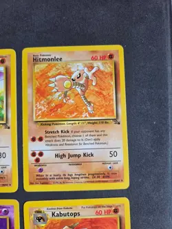 Vintage Pokemon Non Holo Rare Fossil Lot Kabutops, Hypno, Hitmonlee, Aerodactyl - Image 4