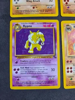 Vintage Pokemon Non Holo Rare Fossil Lot Kabutops, Hypno, Hitmonlee, Aerodactyl - Image 5