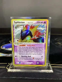 Pokemon Card Typhlosion Ex Dragon Frontiers 12/101 2006 Non Reverse Holo DMG - Image 1