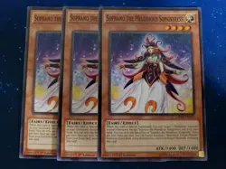 Yugioh Soprano the Melodious Songstress CROS-EN010 Common 1st Ed x3 Playset - Image 1