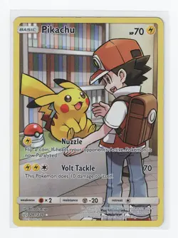 Pokemon Pikachu 241/236 - Cosmic Eclipse Pikachu Secret Rare Full Art - LP - Image 1