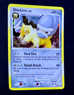 2007 Pokemon SHIELDON Black Star Promo COSMOS HOLO Bleed Error Card #DP08 SWIRL - Image 5