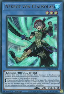 yugioh 1x Nekroz von Clausolas BLMM-DE131 ULTRA 1AUFLAGE DEUTSCH - Image 1