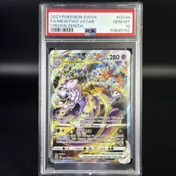 Pokemon TCG Mewtwo VSTAR GG44/GG70 Crown Zenith GG Ultra Rare Holo EN PSA 10 - Image 1