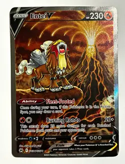 Pokemon Entei V GG36/GG70 Crown Zenith Galarian Gallery Full Art Holo UR - Image 1