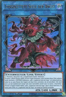 yugioh 1x Losgekettete Seele der Angst BLMM-DE158 ULTRA 1AUFLAGE DEUTSCH - Image 1