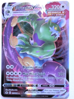 Pokemon TCG Tornadus VMAX 125/198 Chilling Reign Ultra Rare Holo HP 320 Eng - Image 1