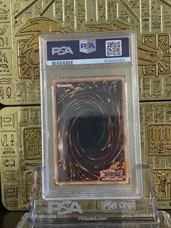 Yugioh PSA 9 MINT Tri-Horned Dragon LOB-000 REVERSE FOIL ERROR Misprint - Image 2