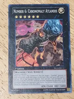 Number 6: Chronomaly Atlandis YS13-ENV11 Super Starter Yu-Gi-Oh 1st Edition NM - Image 1