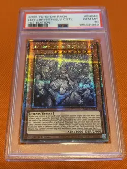 Yugioh - Lady Labrynth of the Silver Castle 1st Edition Quarter SR #EN042 PSA 10 - Image 1