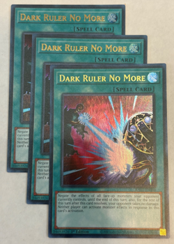 YUGIOH-3x- Dark Ruler No More - RA01-EN060 - Ultra Rare - (PLAYSET) - Image 1