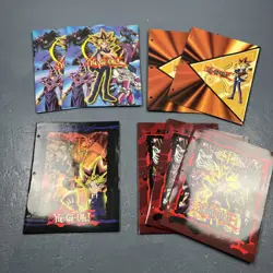 Yu-Gi-Oh! Yugioh Folder Lot Of 8 2003 STARPOINT 3 Ring Hole Pockets Binder - Image 1