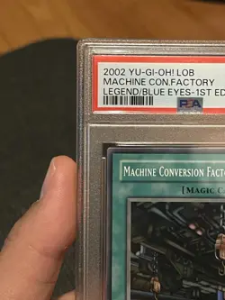 Yu-Gi-Oh LOB-096 Machine Conversion Factory 1st Ed PSA 10 Gem Mint Pop 22!!! - Image 2