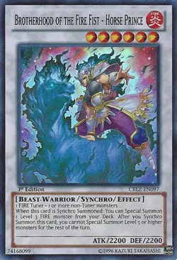 Lightly Played Brotherhood of the Fire Fist - Horse Prince - CBLZ-EN097 - Super - Image 1