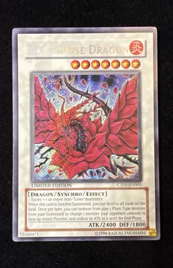 Secret Rare Limited Ed | Black Rose Dragon | 2008 Collectors Tin | CT05-EN003 - Image 1