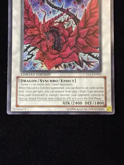 Secret Rare Limited Ed | Black Rose Dragon | 2008 Collectors Tin | CT05-EN003 - Image 3