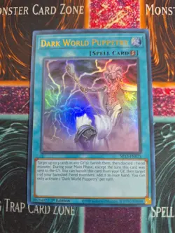 Yu-Gi-Oh! TCG Dark World Puppetry SR13-EN025 Ultra Rare 1st Edition Near Mint a1 - Image 1