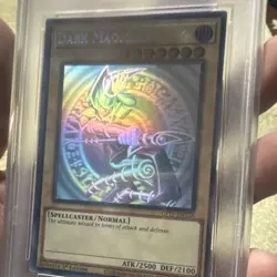 Konami 2021 Yu-Gi-Oh! ghosts fr￼Dark Magician Ghost Rare 1st Ed GFTP-EN128 PSA 8 - Image 3