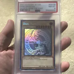 Konami 2021 Yu-Gi-Oh! ghosts fr￼Dark Magician Ghost Rare 1st Ed GFTP-EN128 PSA 8 - Image 4