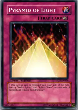 Pyramid of Light Limited Common Yu-Gi-Oh! The Movie Promo Set MOV-EN004 LP - Image 1