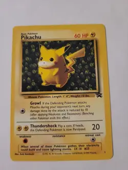 Pikachu Black Star Promo #1 Pokemon Card - LP - Image 1