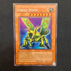 Yu-Gi-Oh! Great Moth MRD-EN070 Metal Raiders Unlimited LP Worldwide EN Vintage - Image 1