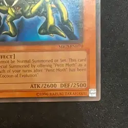 Yu-Gi-Oh! Great Moth MRD-EN070 Metal Raiders Unlimited LP Worldwide EN Vintage - Image 4