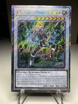 Yugioh! TCG PSY-Framelord Omega Platinum Secret Rare RA02-EN028 1st Edition - Image 1