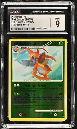 *POP 11* CGC 9 Kricketune Reverse Holo Platinum 32/127 Pokemon 2009 MINT - Image 1