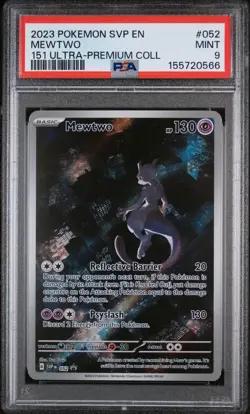 2023 POKEMON SVP EN-SV BLACK STAR PROMO #052 MEWTWO PSA 9 - Image 1