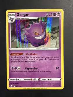Pokemon TCG Sword & Shield Base Set Gengar 085/202 Holo - Image 1