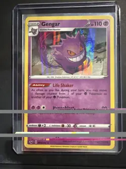 Pokemon TCG Sword & Shield Base Set Gengar 085/202 Holo - Image 3